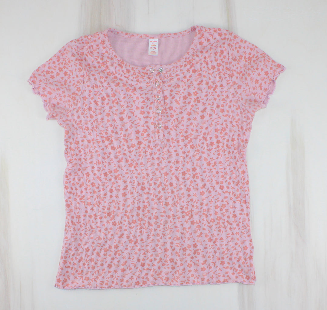 JOE FRESH FLORA RIBBED TOP 14Y PRE-LOVED