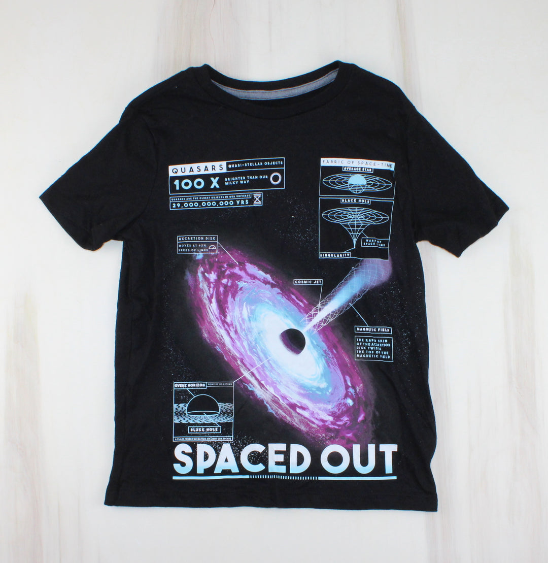 OLD NAVY SPACE TSHIRT 8Y EUC