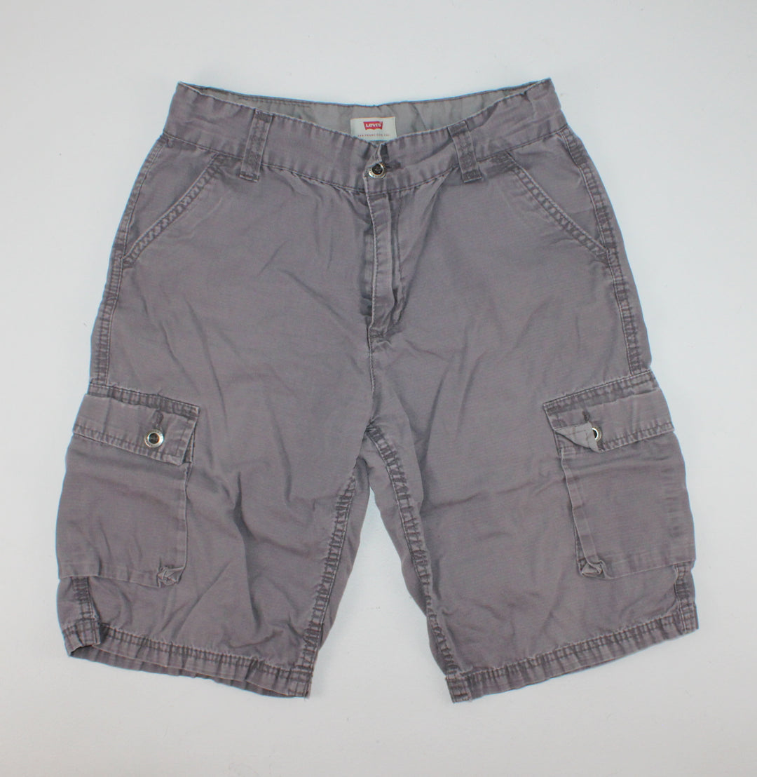 LEVIS GREY SHORTS 14 VGUC