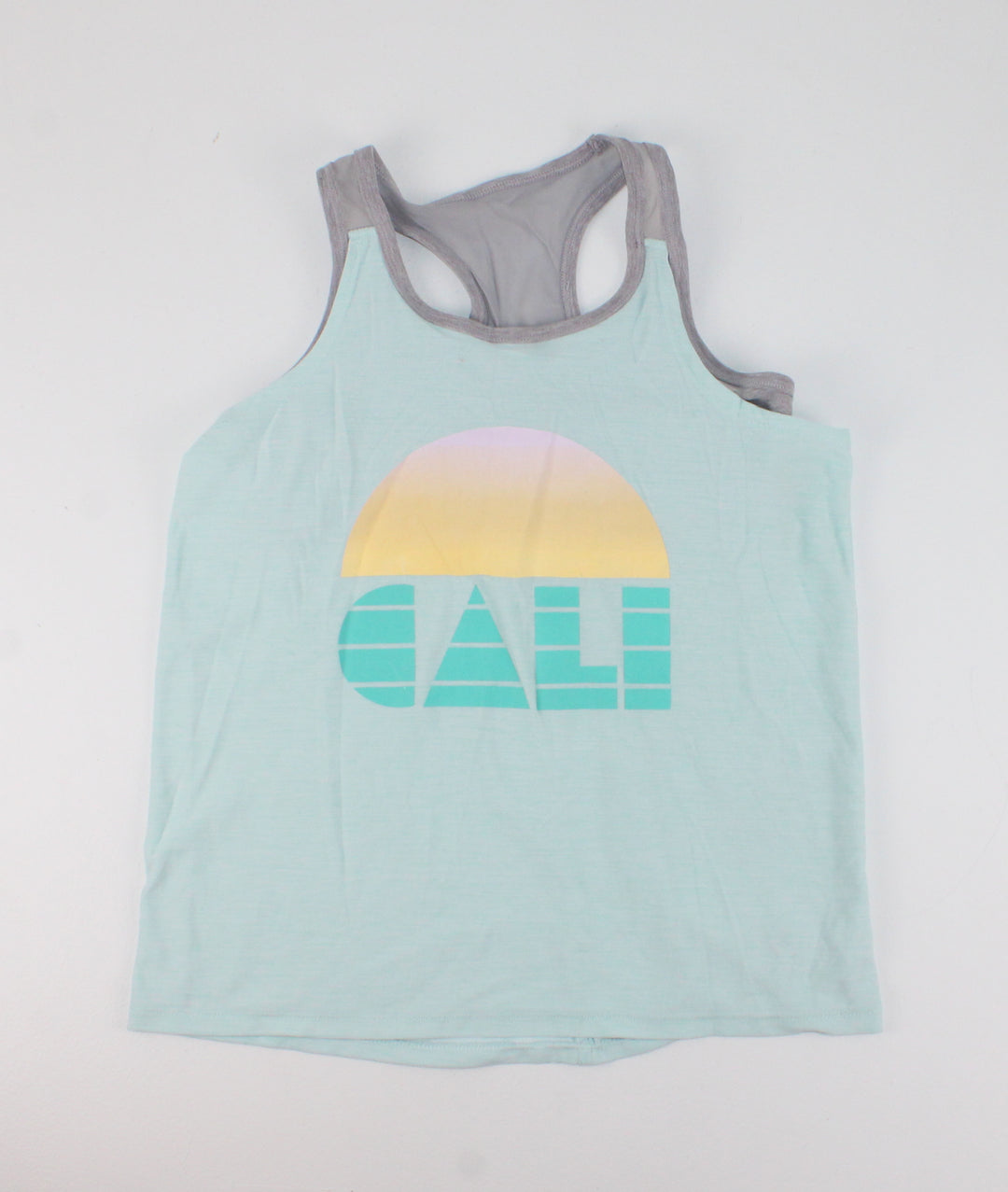 OLD NAVY ATHLETIC TOP "CALI" WITH BUILT IN BRA 10/12Y VGUC