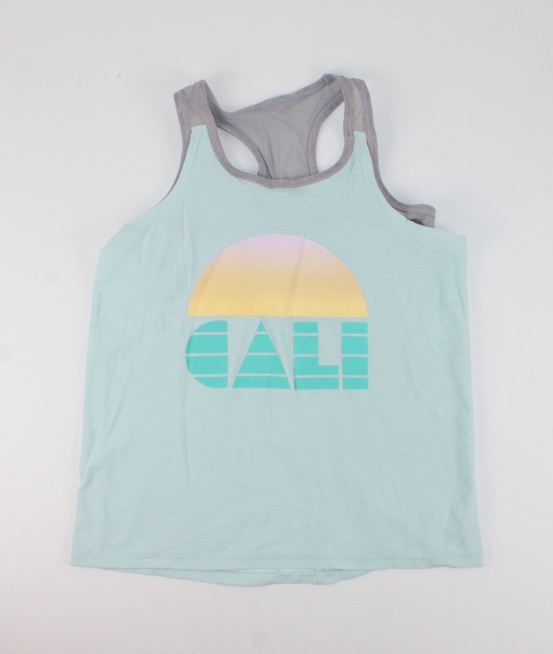 OLD NAVY ATHLETIC TOP "CALI" WITH BUILT IN BRA 10/12Y PRE-LOVED