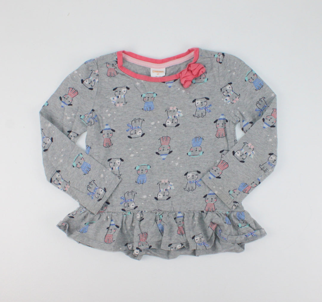 GYMBOREE DOG LONG SLEEVE TOP 3Y PRE-LOVED