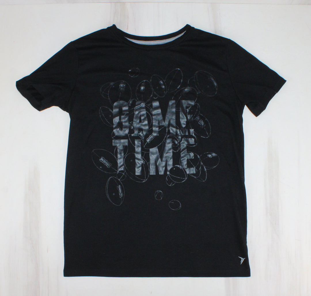 OLD NAVY BLACK GAME TIME ATHLETIC TOP 14/16Y PRE-LOVED