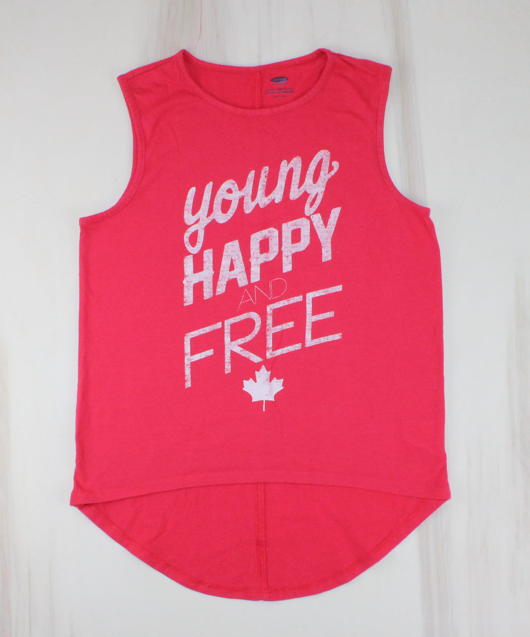 OLD NAVY YOUNG HAPPY & FREE TANK 10/12Y EUC