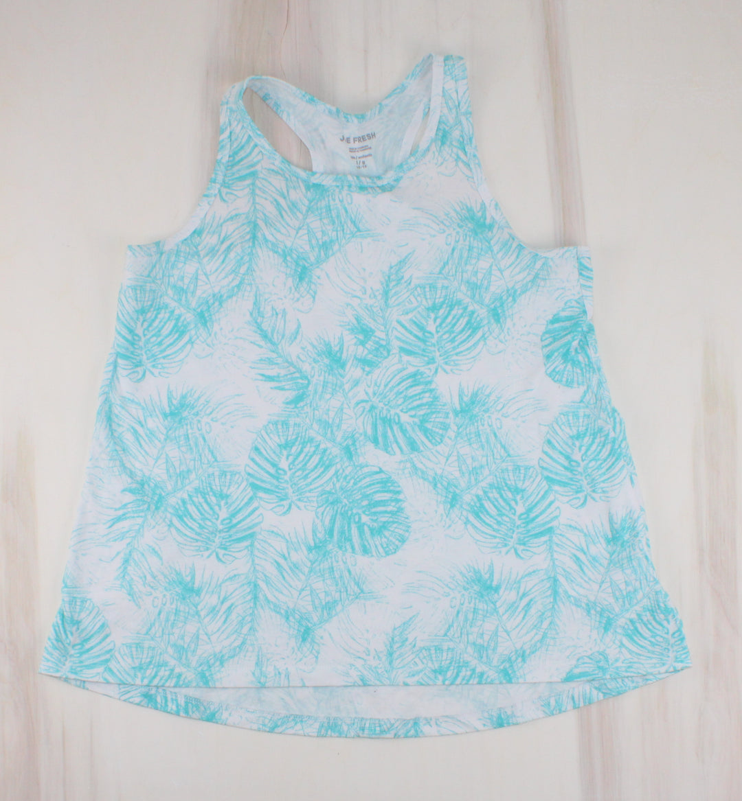 JOE FRESH MONSTERA LEAF TANK 10/12Y EUC