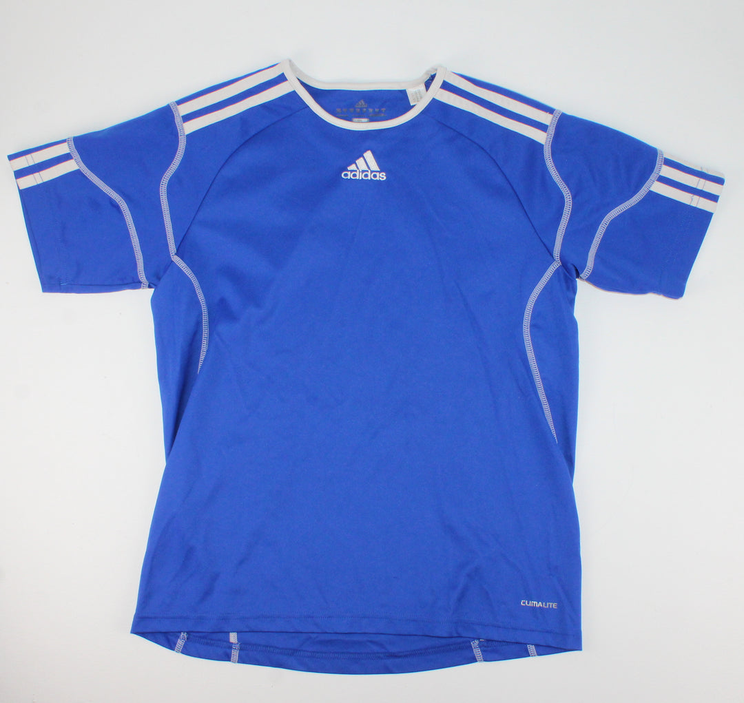 ADIDAS ATHLETIC BLUE TSHIRT YOUTH MEDIUM EUC