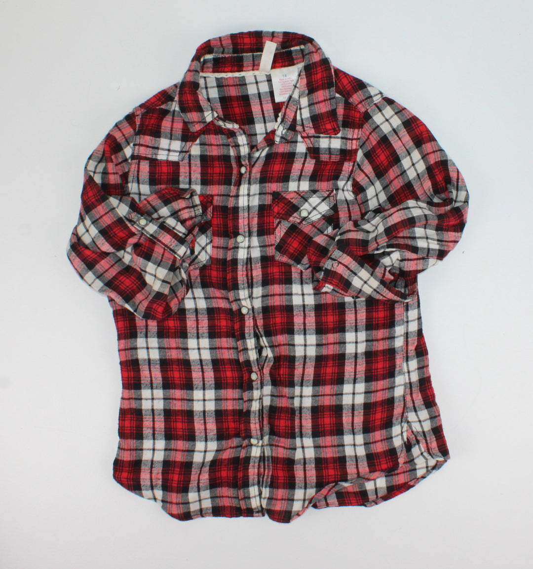 JAPNA PLAID TOP 14Y PRE-LOVED