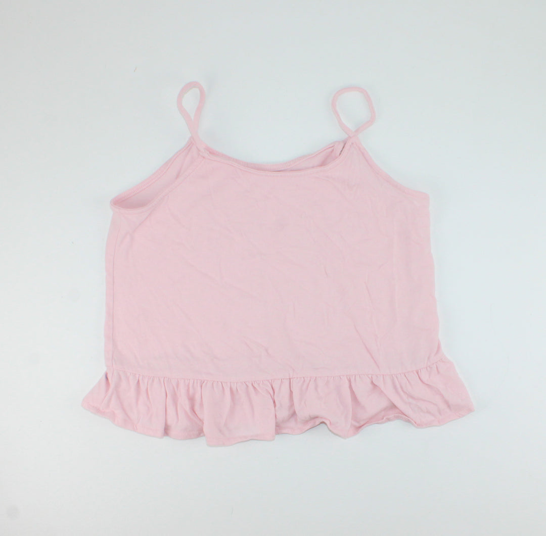 OLD NAVY LIGHT PINK CROPPED TANK 10/12Y EUC