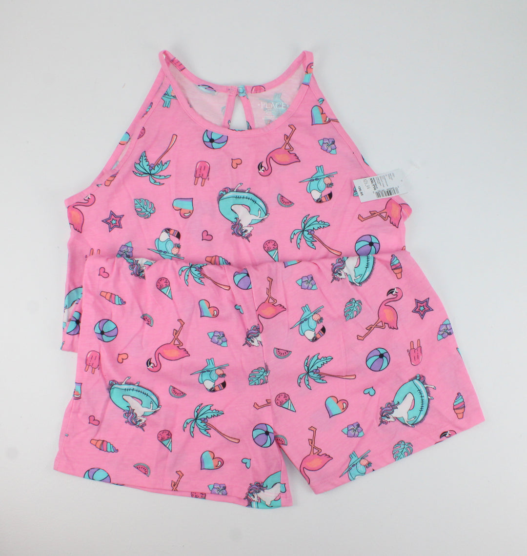 CHILDRENS PLACE SUMMER PINK ROMPER 16Y NEW!