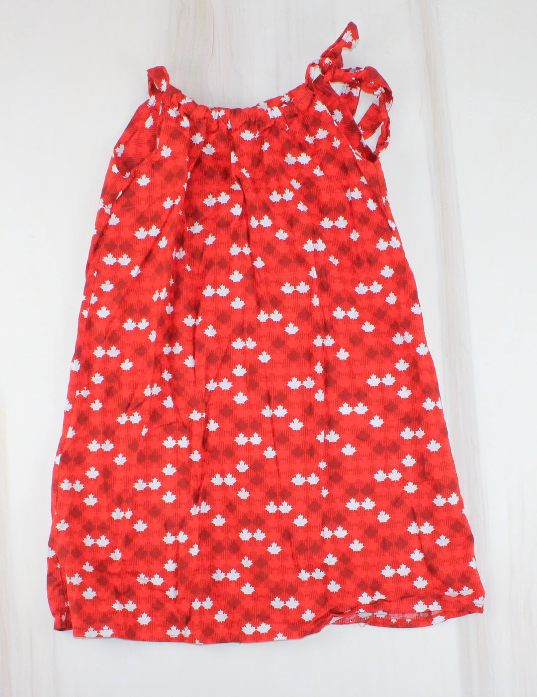 CANADA HANDMADE PILLOWCASE DRESS APPROX 5-7Y PRE-LOVED