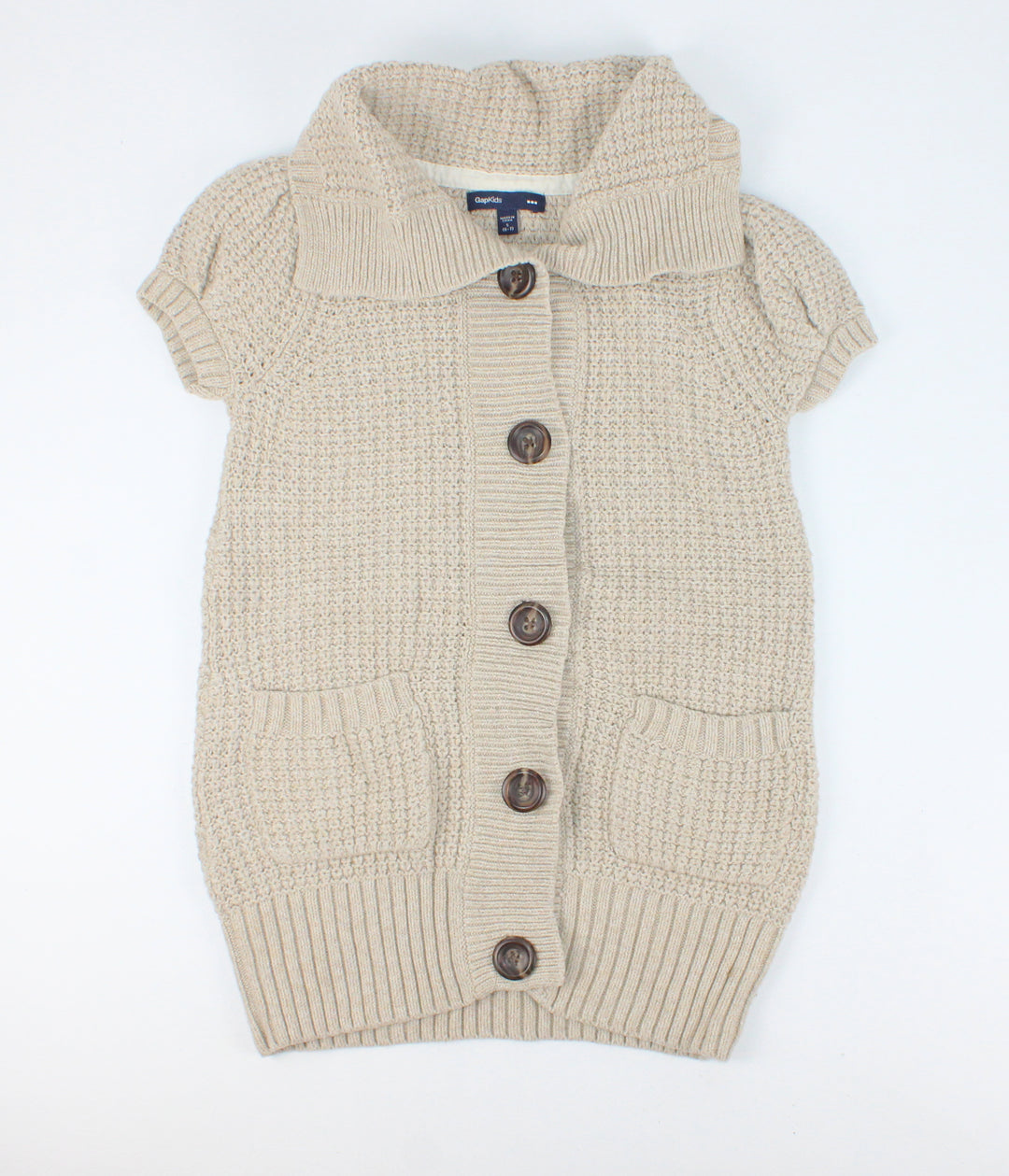 GAP TAN KNIT LONG SWEATER 6-7Y EUC