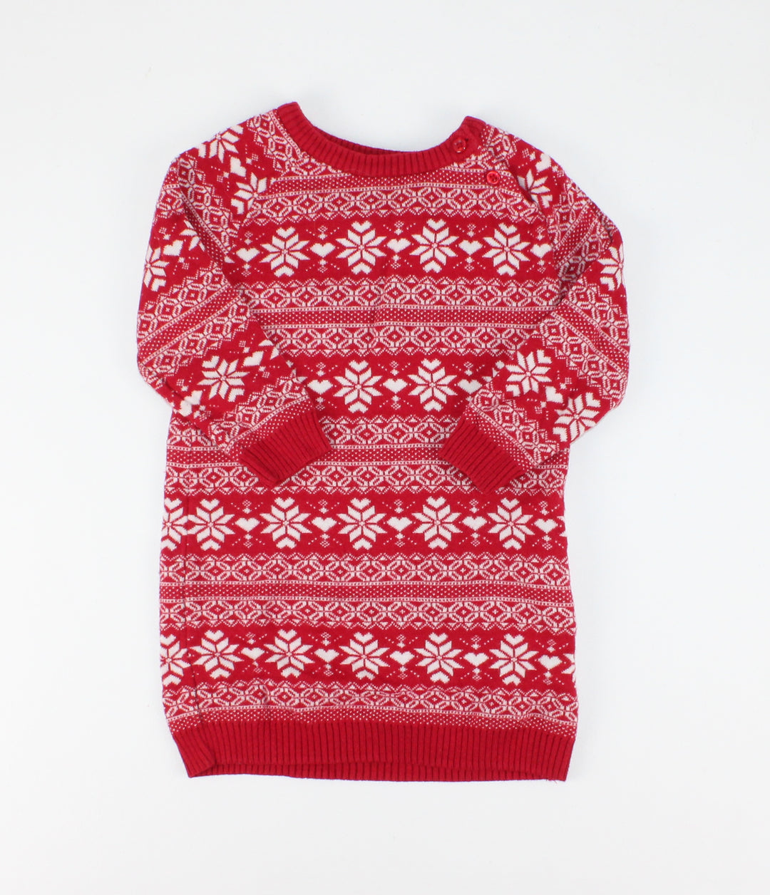 GEORGE HOLIDAY SWEATER DRESS 18-24M EUC