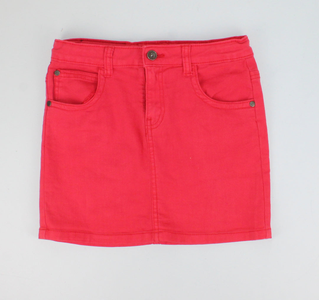 DUTCH JEANS RED DENIM SKIRT 14Y EUC