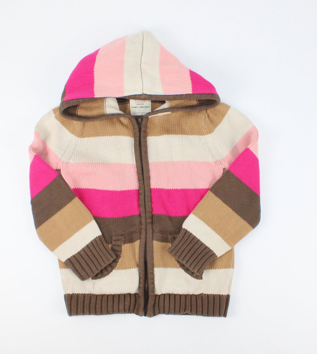 OLD  NAVY ZIP KNIT SWEATER 4Y PRE-LOVED