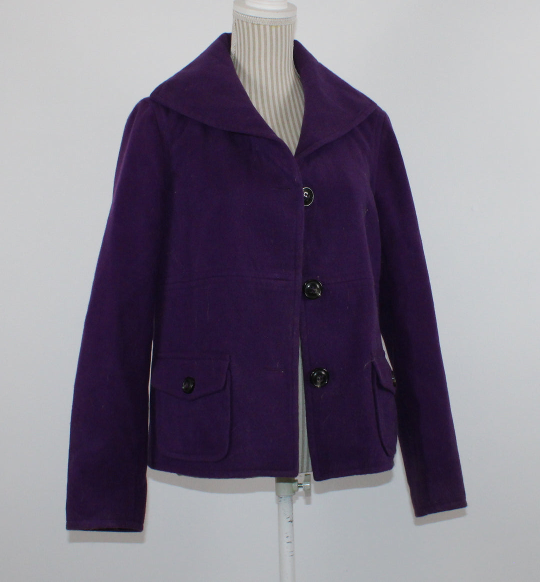 JONES & CO PURPLE JACKET LADIES MEDIUM EUC