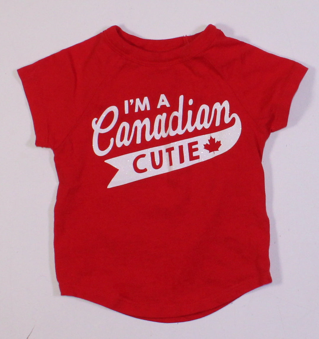 CARTERS CANDIAN CUTIE TEE 6M EUC