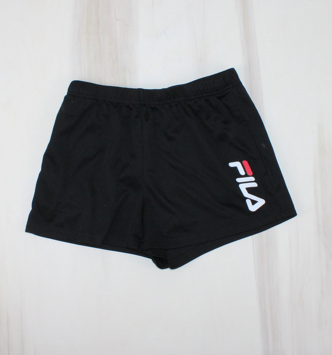 FILA BLACK ATHLETIC SHORTS 10/12Y EUC