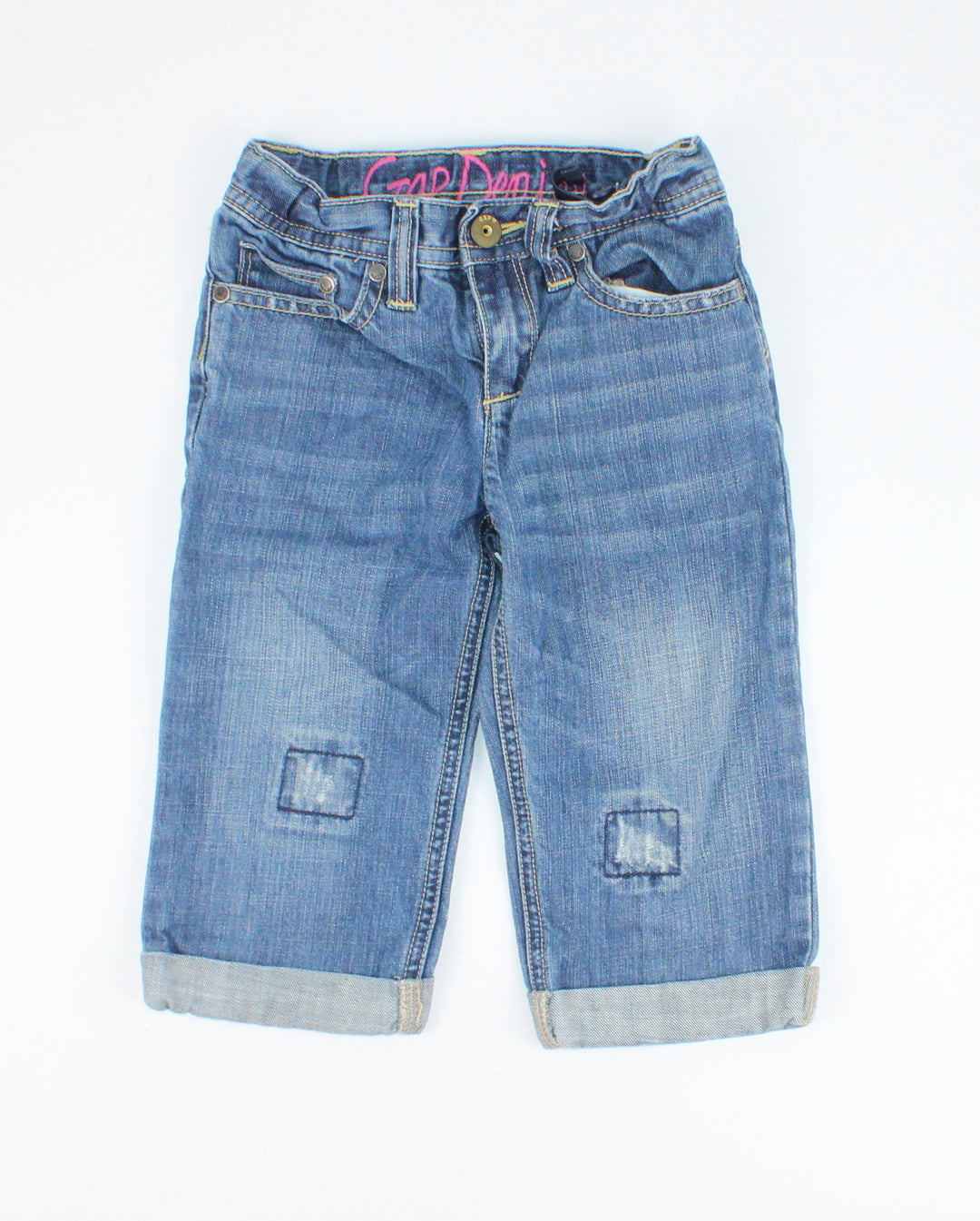 GAP PATCHWORK JEANS 4Y VGUC/EUC