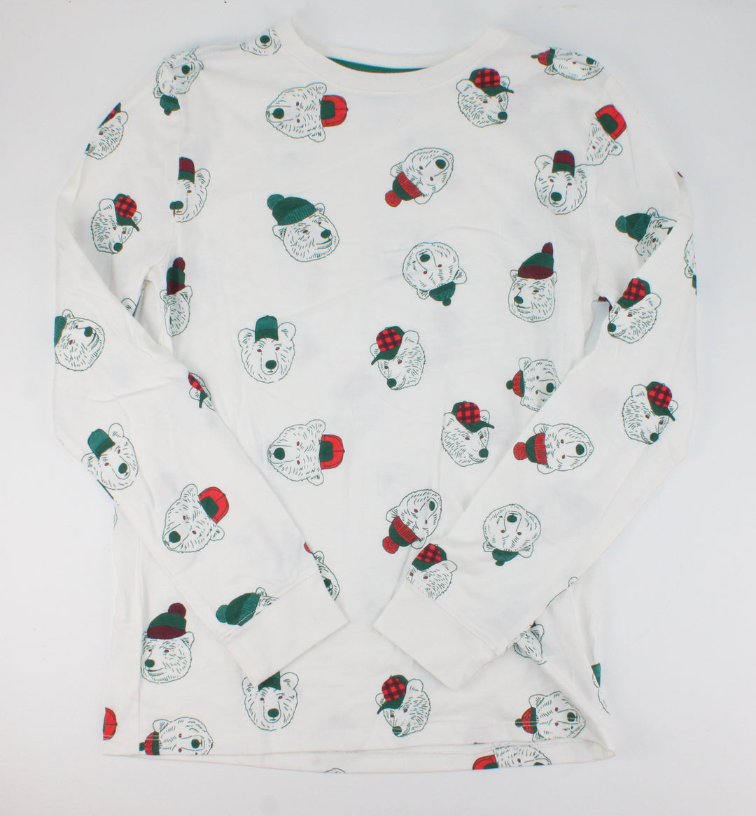 CAT N JACK BEAR LONG SLEEVE WHITE TOP 16Y PRE-LOVED