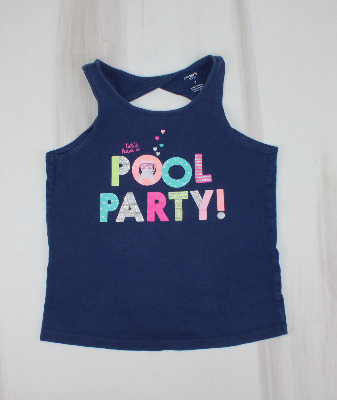 CARTERS POOL PARTY TANK 7Y PRE-LOVED
