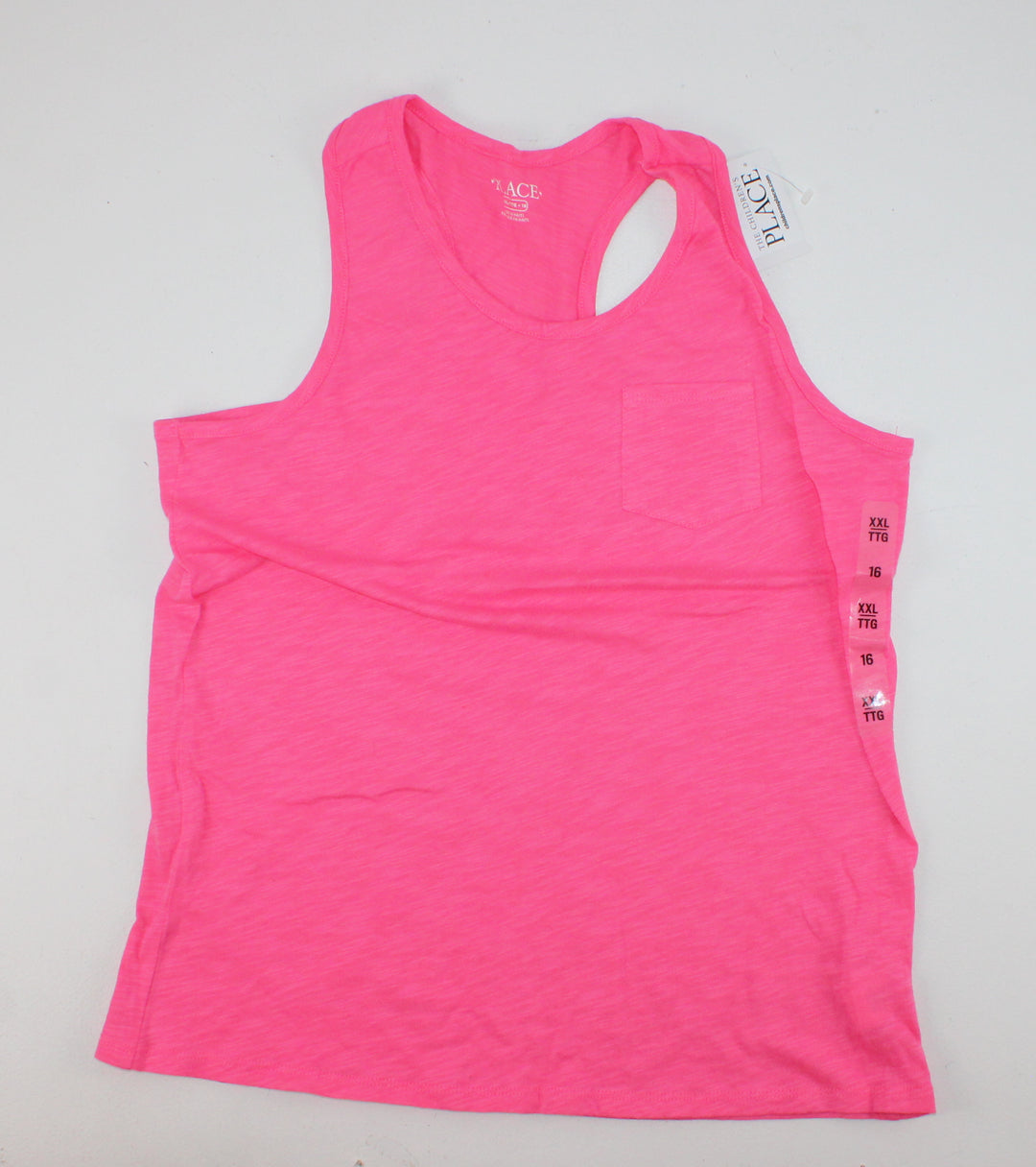 CHILDRENS PLACE PINK RACER BACK TANK 16 NEW!