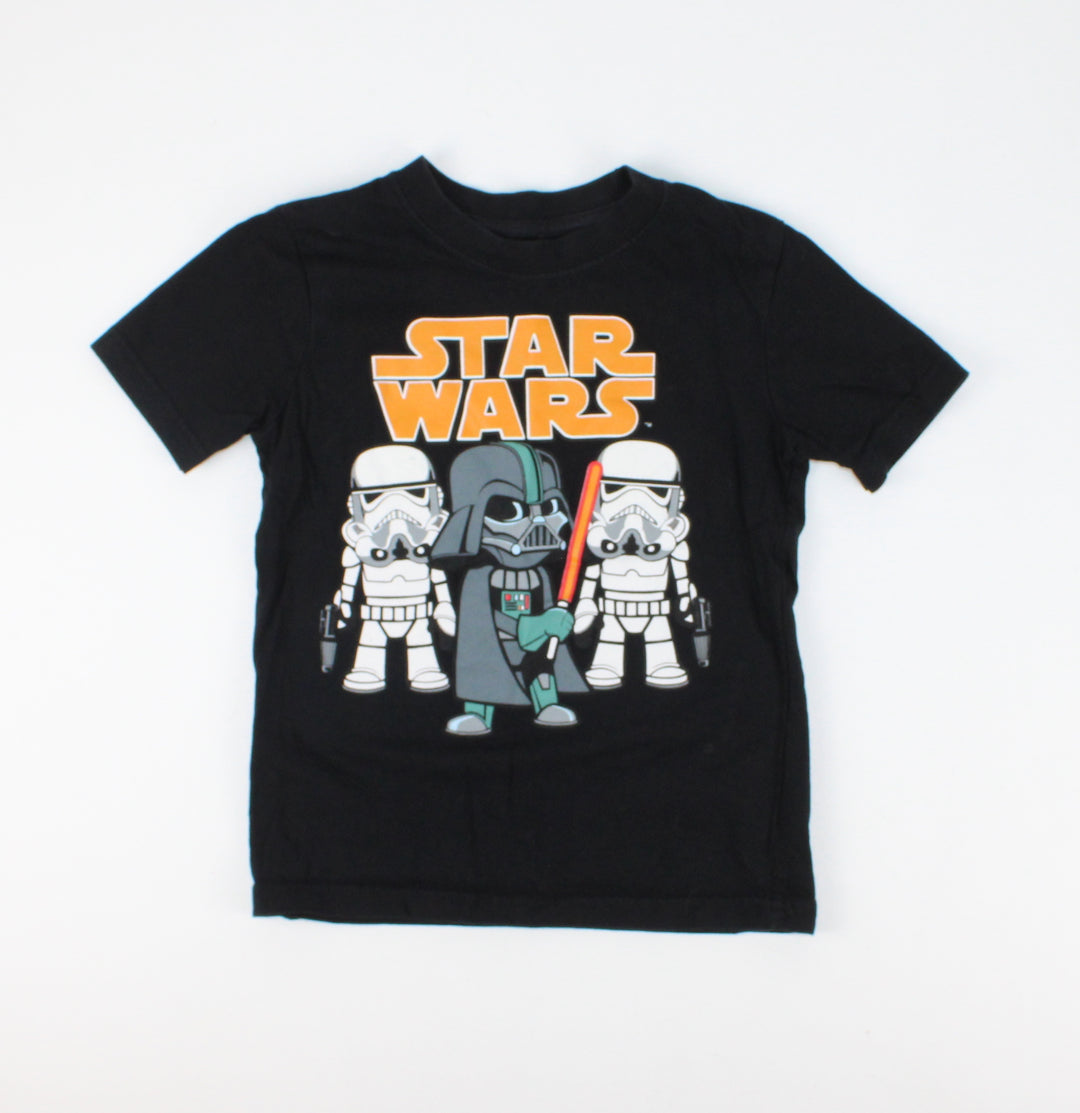 STAR WARS BLACK TSHIRT 4Y PRE-LOVED