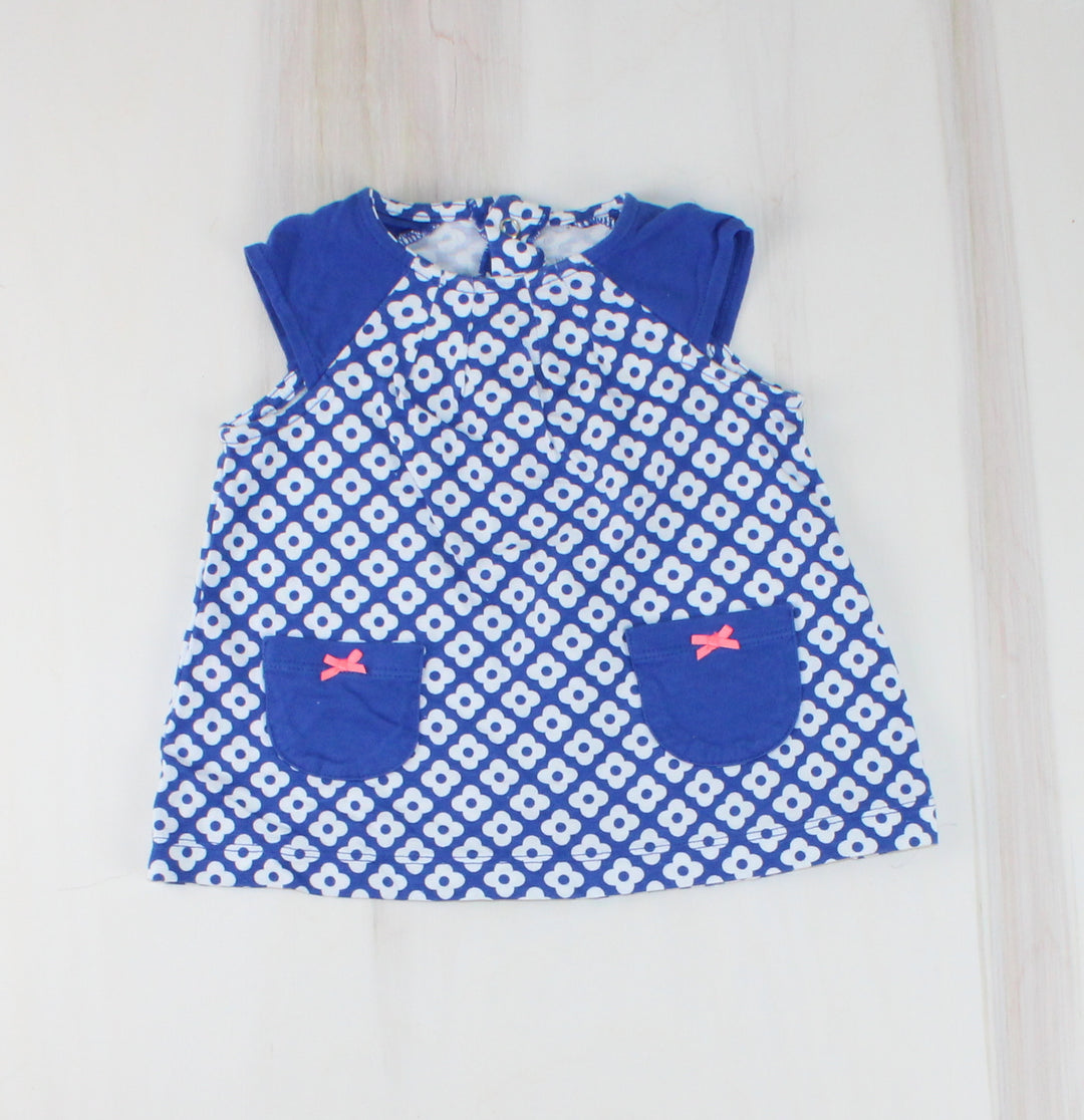 CARTERS BLUE TOP 9M EUC