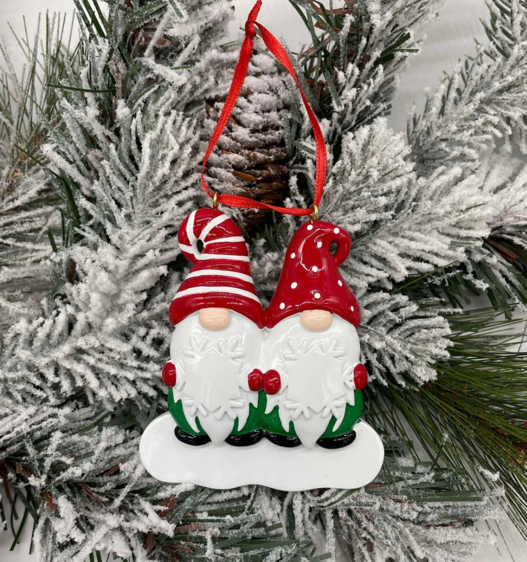 Lindsay's Creations, Ceramic Personalized Ornaments - Gnomes