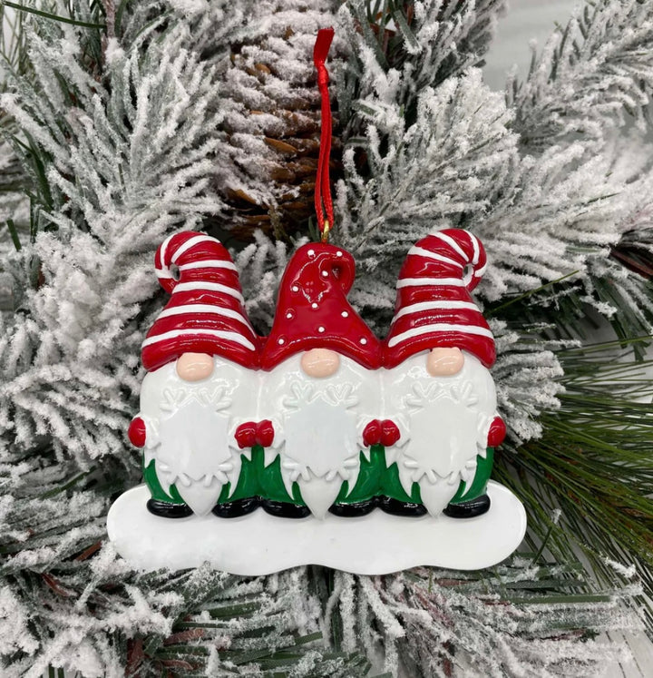 Lindsay's Creations, Ceramic Personalized Ornaments - Gnomes