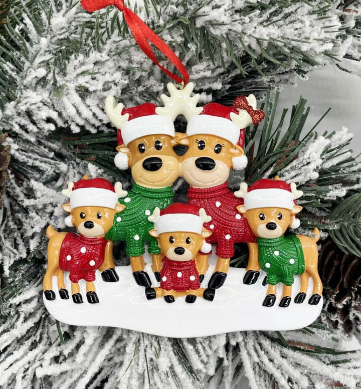Lindsay's Creations, Ceramic Personalized Ornaments - Reindeers