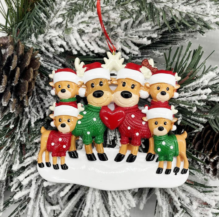 Lindsay's Creations, Ceramic Personalized Ornaments - Reindeers
