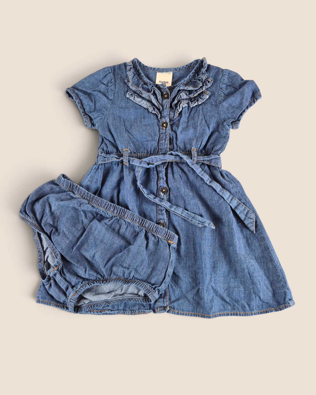 Pre-Loved Oshkosh Denim Dress With Bloomers Girls 2Y | Betty’s Marketplace