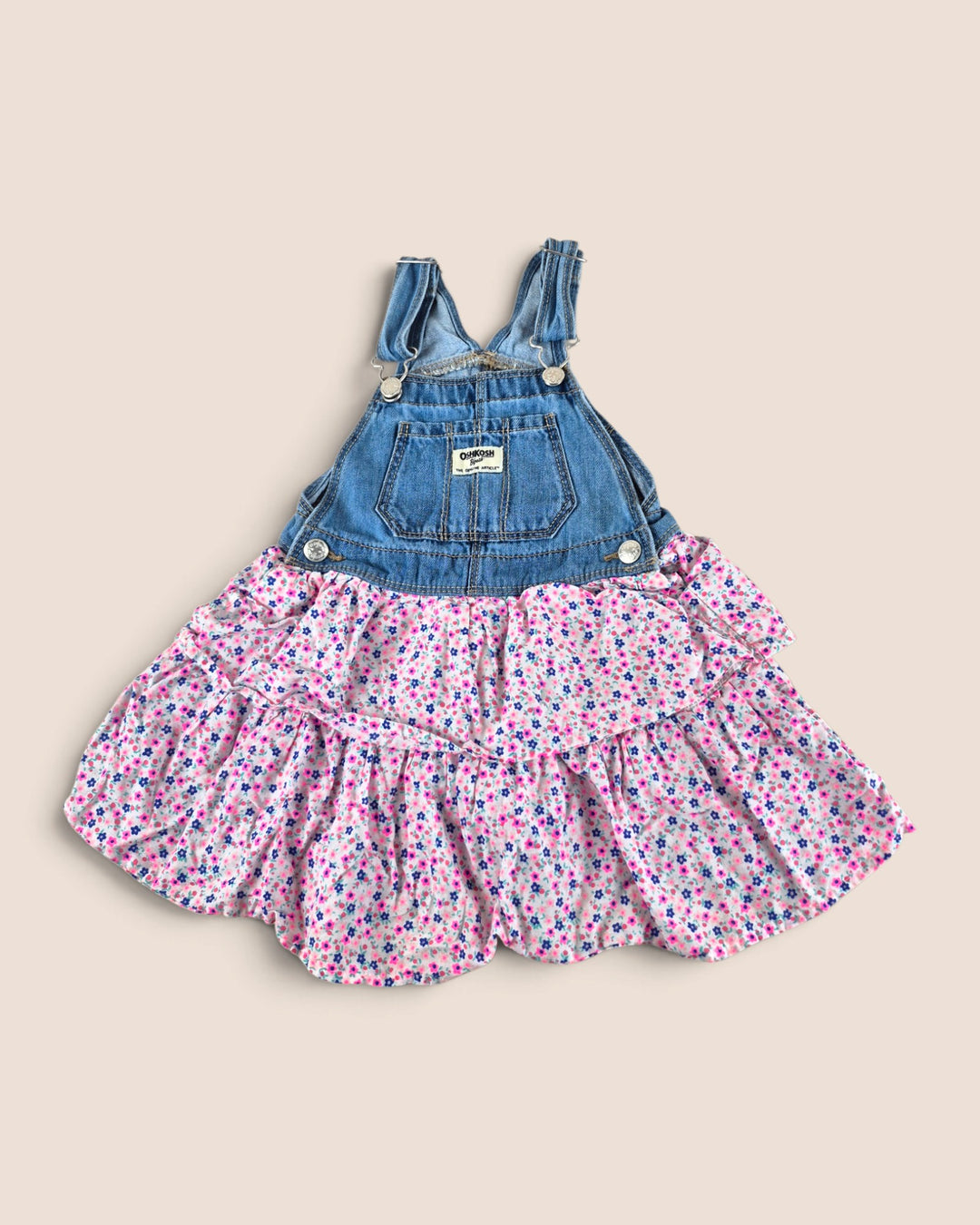 Pre-Loved Oshkosh Floral Overall Dress Girls 3Y | Betty’s Marketplace