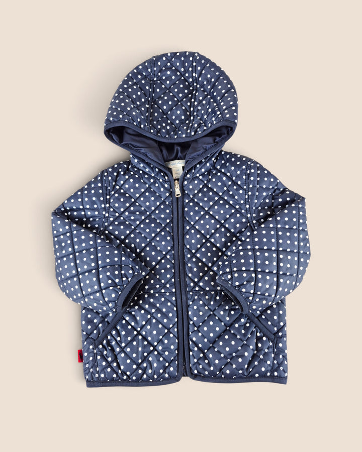 Pre-Loved Ralph Lauren Navy Polka Dot Jacket Girls 2Y | Betty’s Marketplace