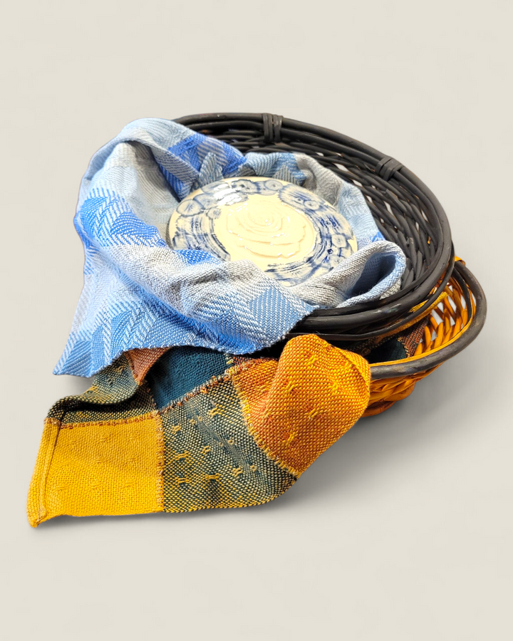 Woven Whimseys, Bread Baskets With Handwoven Towel