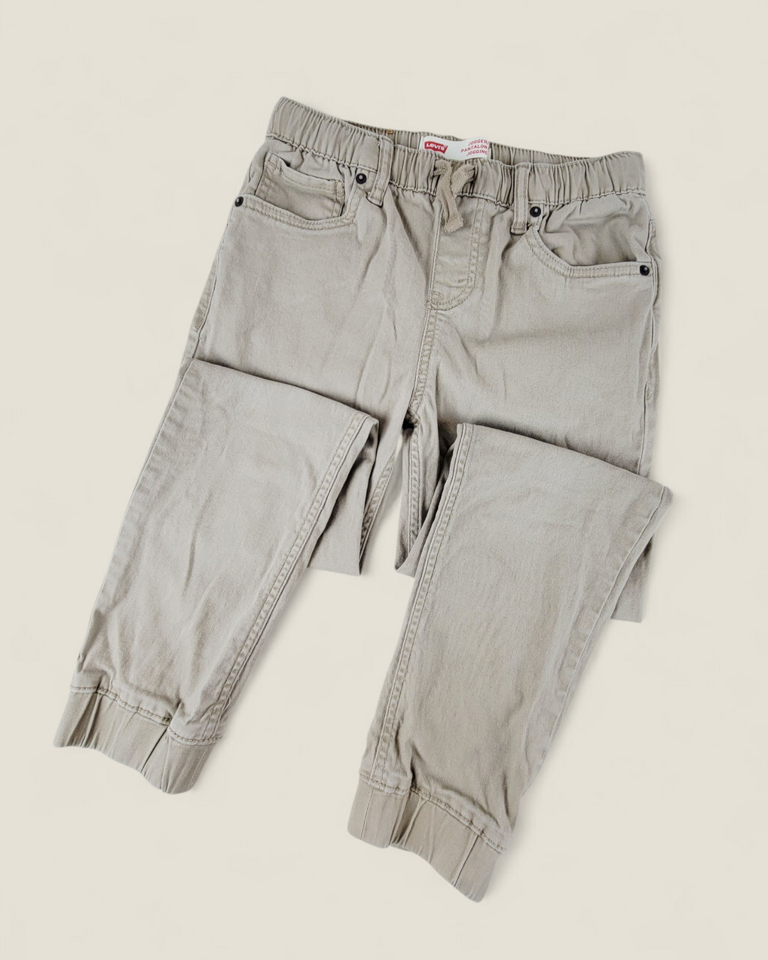 LEVIS TAN JOGGER STYLE PANTS BOYS 12Y PRE-LOVED