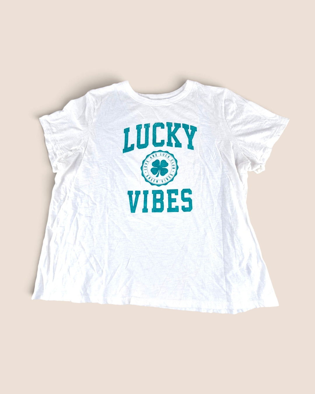 Pre-Loved Old Navy Lucky Vibes T Shirt Ladies XL | Betty’s Marketplace