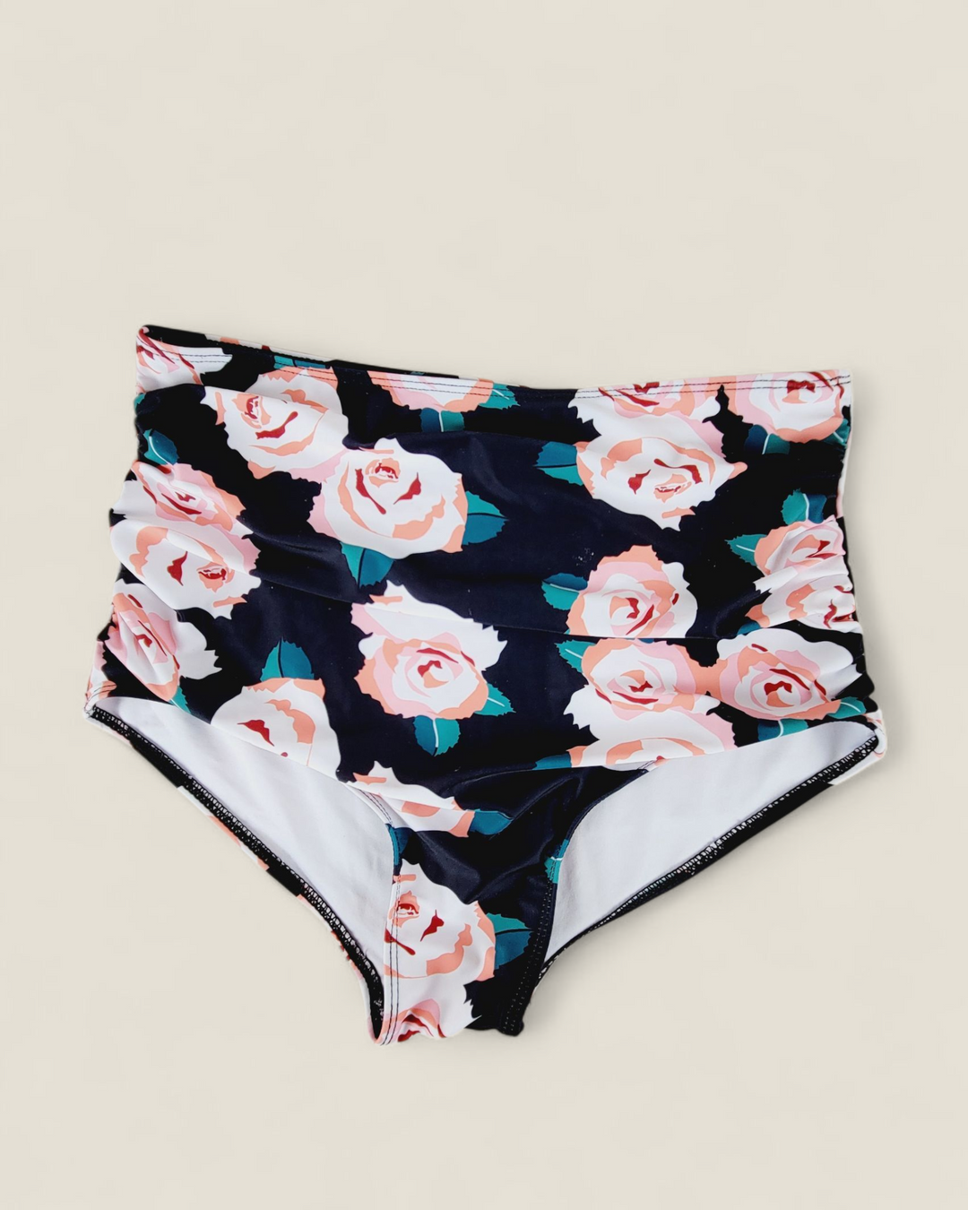 FLORAL HIGH RISE BIKINI BOTTOMS LADIES MEDIUM PRE-LOVED