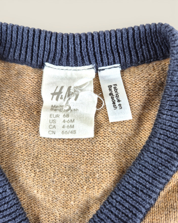 Pre-Loved H&M Tan Cardigan Boys 4-6M | Betty’s Marketplace
