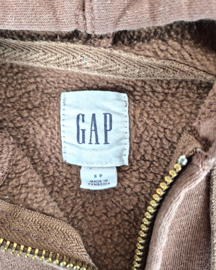 Pre-Loved GAP Brown Zippered Hoodie Adult Small | Betty’s Marketplace