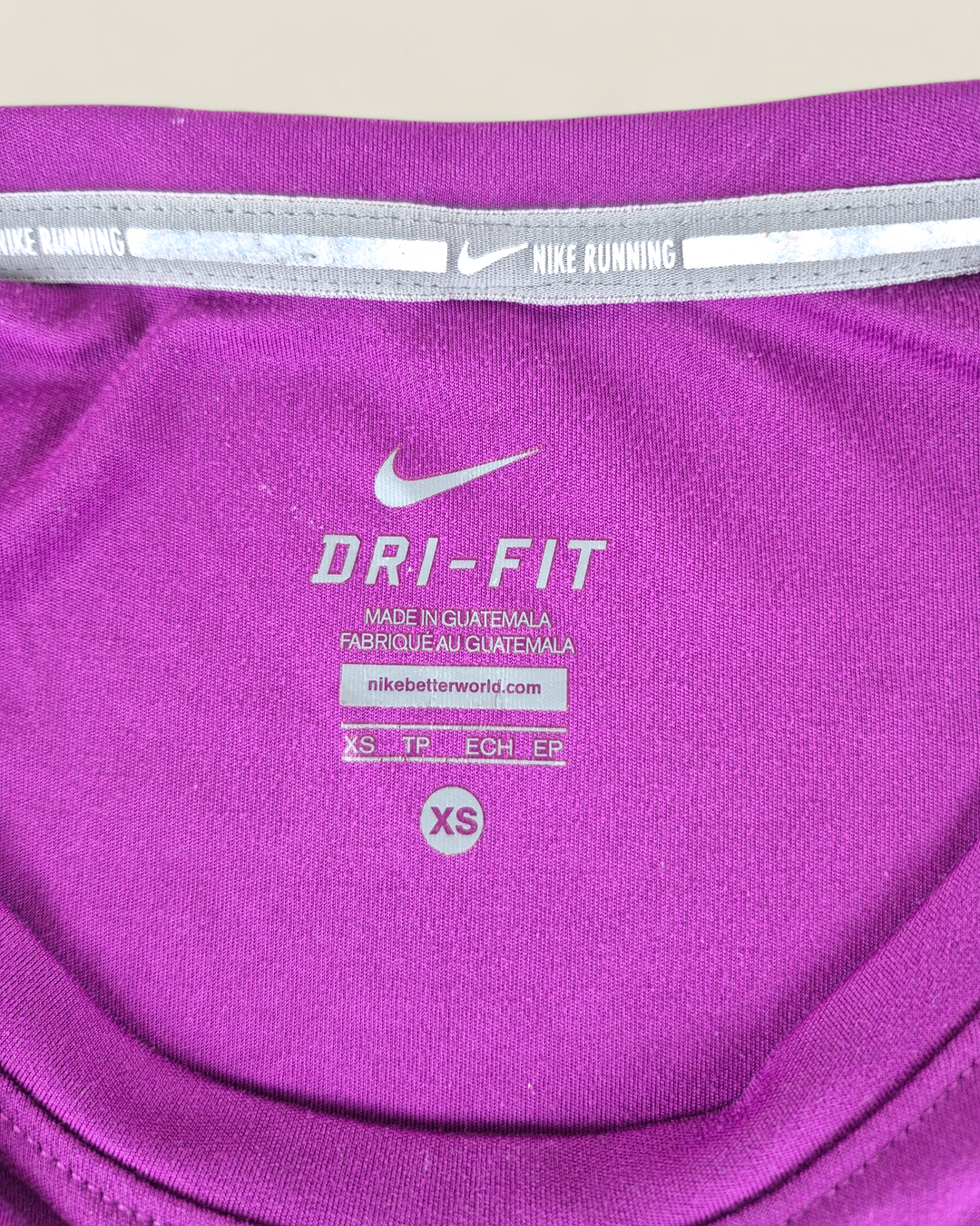 Pre-Loved Nike Dri-Fit Purple Tee Ladies XS | Betty’s Marketplace
