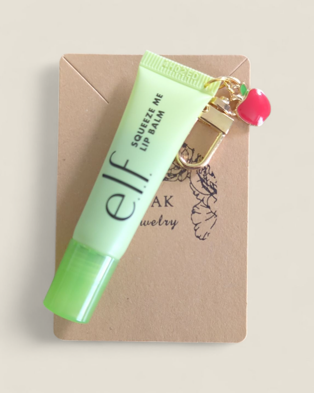 Teak Jewelry, Lip Balm Fobs with E.L.F Balm