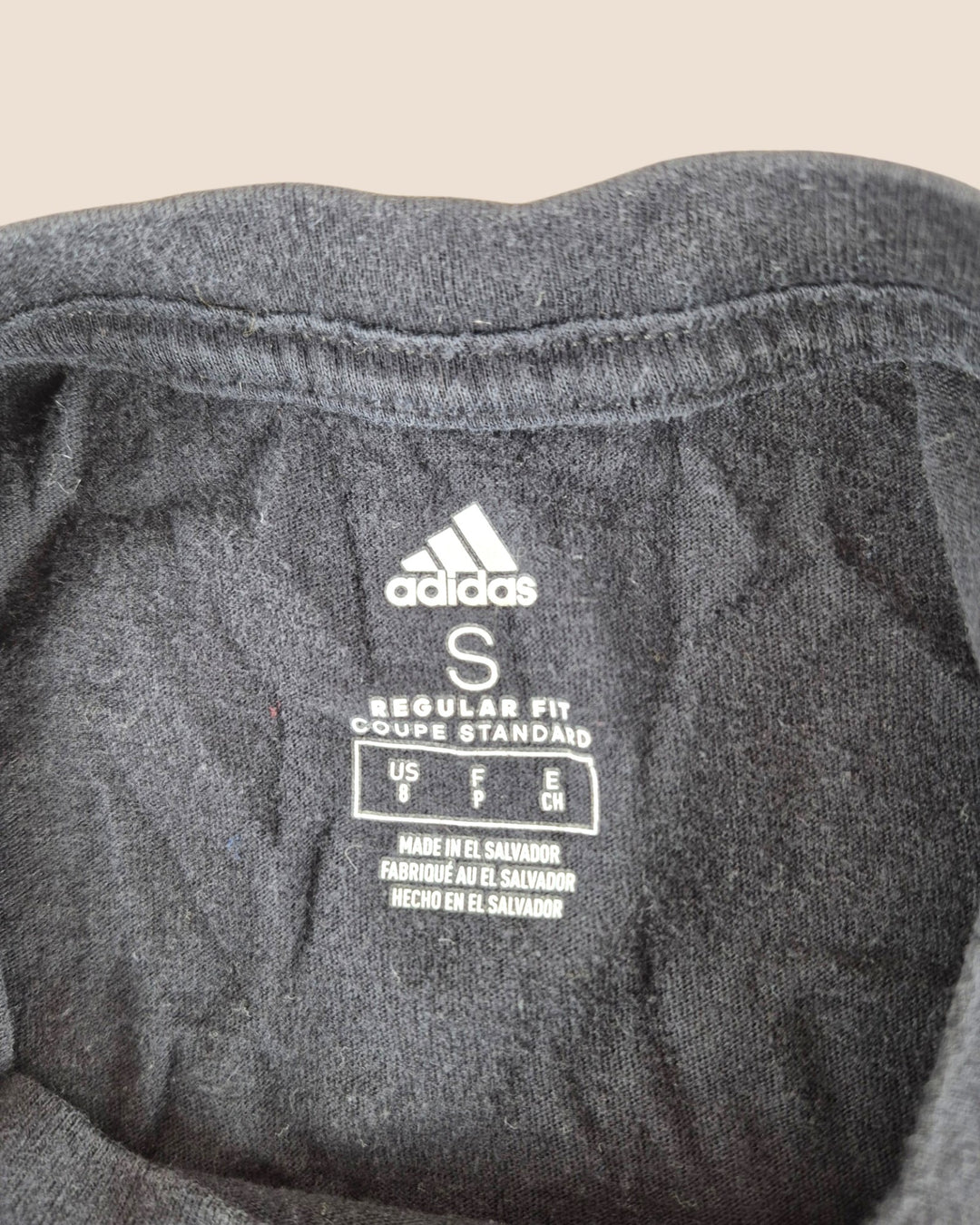 Pre-Loved Adidas Black T Shirt Boys 8Y Play Condition | Betty’s Marketplace