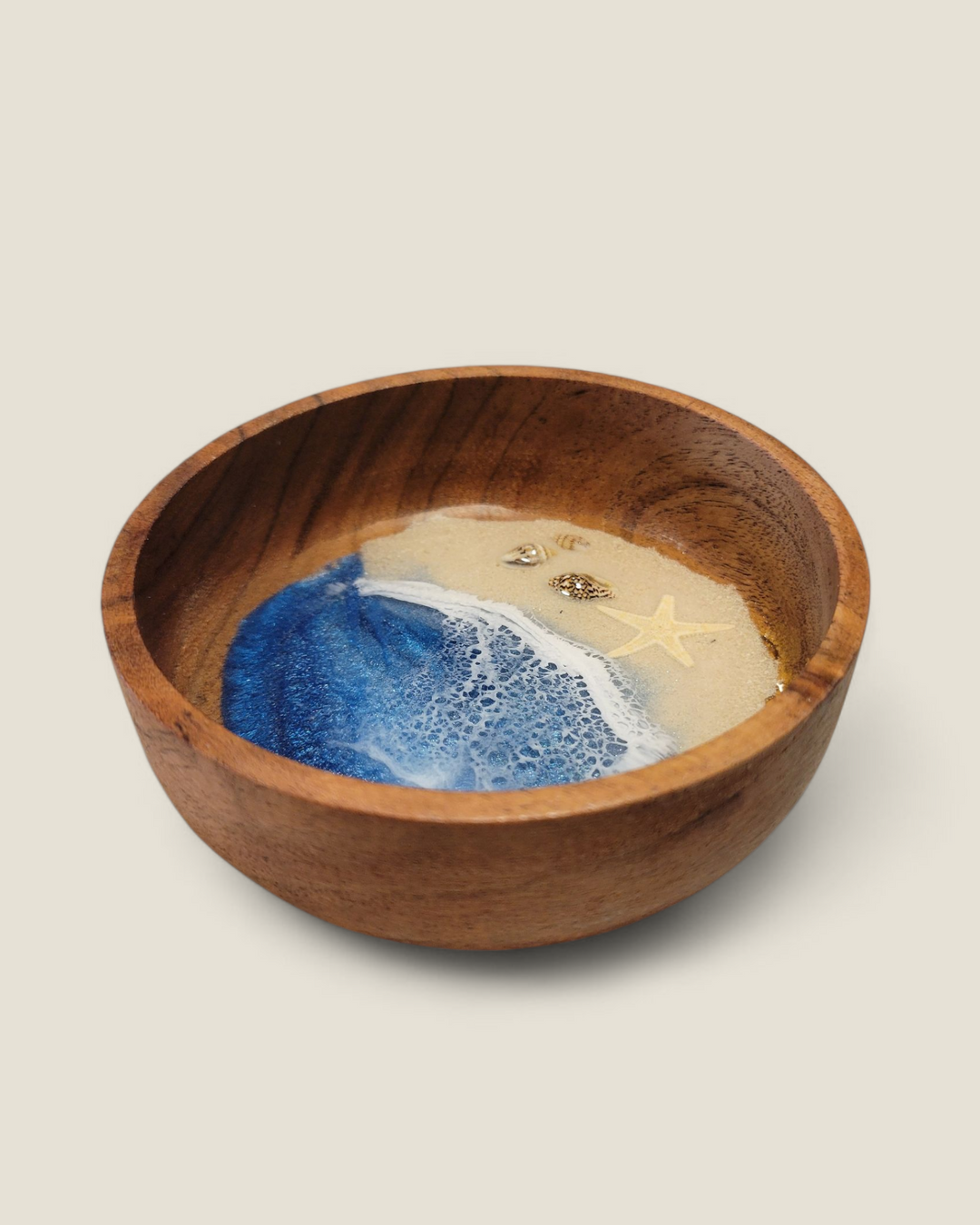 Kristi Scott Art, Wood & Resin Shoreline Ring Bowls & Dishes