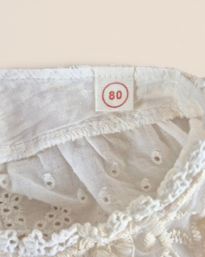 Pre-Loved White Lace & Tule Romper Girls Approx 9-12M | Betty’s Marketplace