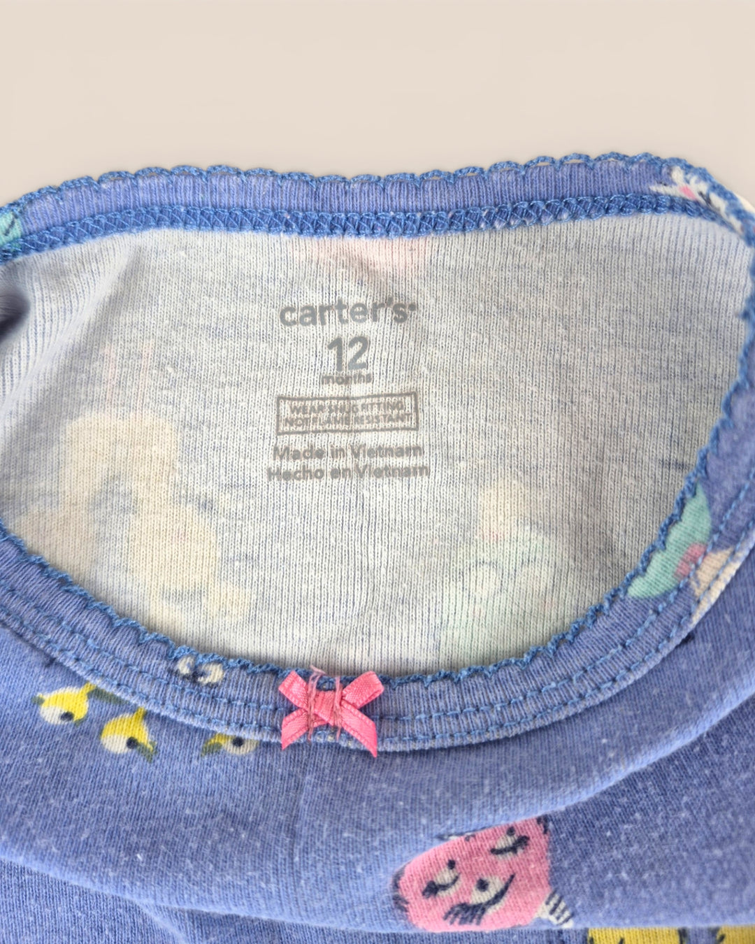 Pre-Loved Carter's Purple Monster Top Girls 12M | Betty’s Marketplace