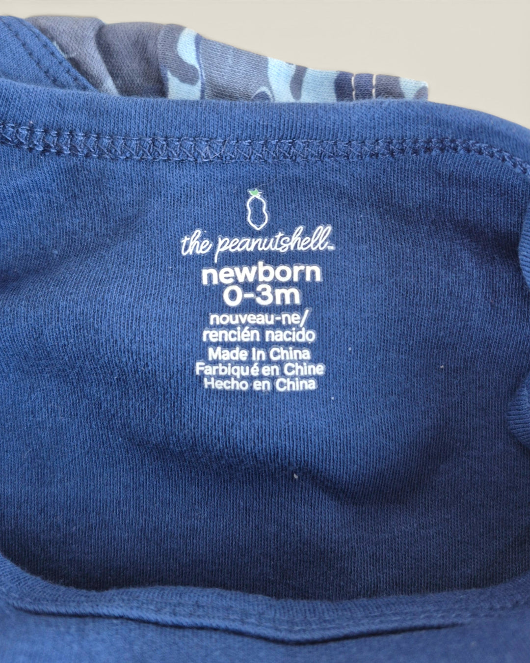 Pre-Loved The Peanutshell Set Of 2 Blue Onesies 0-3M | Betty’s Marketplace