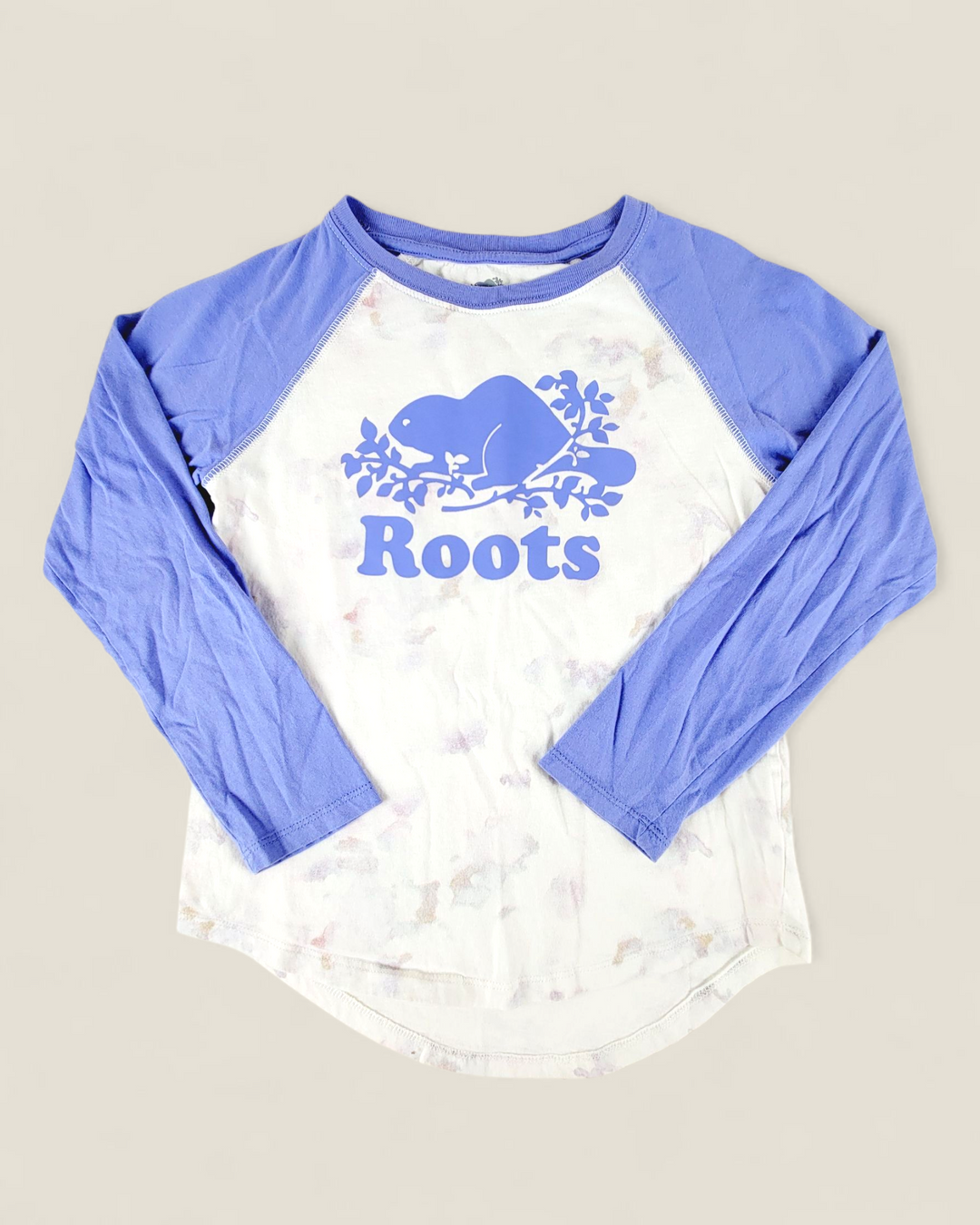 ROOTS LONG SLEEVE TOP GIRLS 7-8Y PRE-LOVED