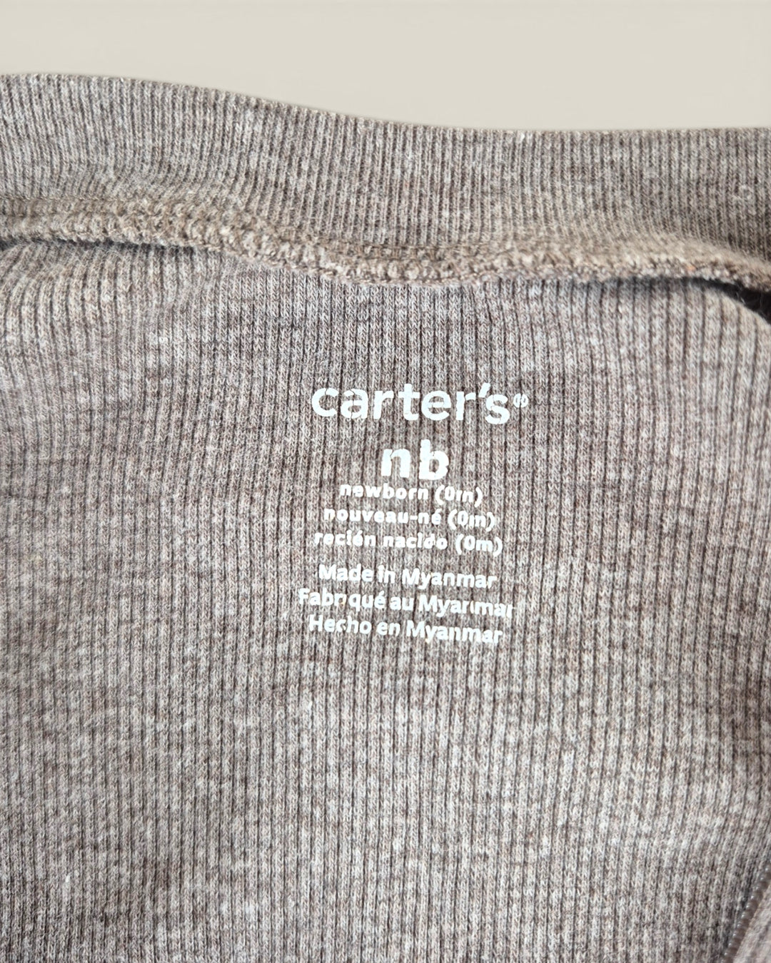 Pre-Loved Carter's Brown Puppy Footies NB | Betty’s Marketplace