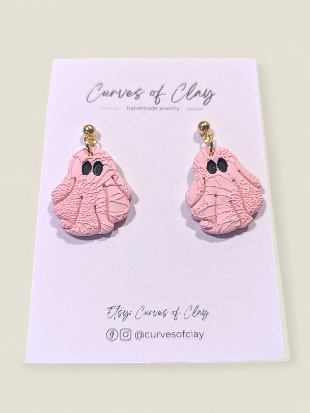 Curves of Clay, Autumn and Halloween Dangle Earrings